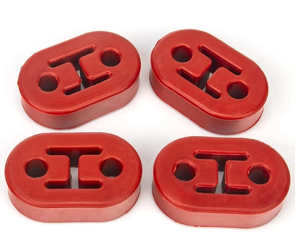 4pcs Heavy Duty Rubber Exhaust Tail Pipe Mount Bracket Hanger Bushing Insulator Foto 4 de 4