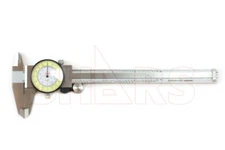 Shars 6" 1/64" Fractional Stainless Steel Dial Caliper .010" New #}