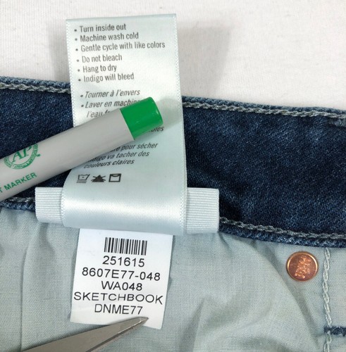 Neu mit Etikett Paige Denim Gemma Damenjeans hoher Bund Zigarettenbein Größe 32 in Skizzenbuch - Bild 20 von 21