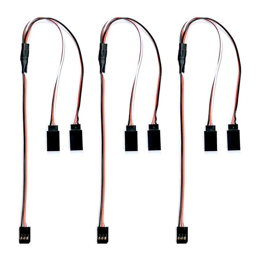 3x Y-Servo Verlängerungskabel – 15 Cm, Kompatibel Mit Futaba & JR, Für RC-Modellbau