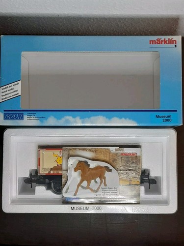 Märklin Maxi Spur 1, 1:32 Museumswagen 2000 "Circus Maximale" mit Pferden u. OVP - Bild 18 von 21