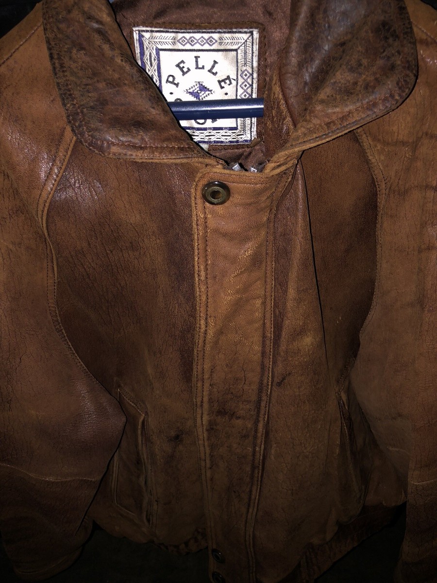 Vintage Pelle Sport Leather Jacket Size Men's Large-Nice Vintage Pelle Sport Leather Jacket Size Men's Large-Nice