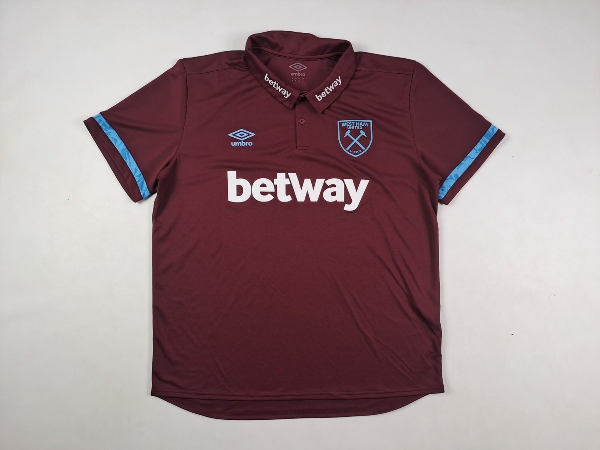 West Ham United FC Home Football Soccer Shirt Jersey size XL