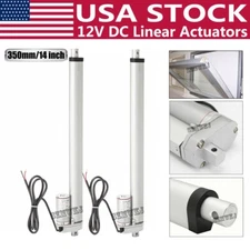 2X 14" Linear Actuators 330 Pound Max Lift Multi-function DC 12V Electric Motor