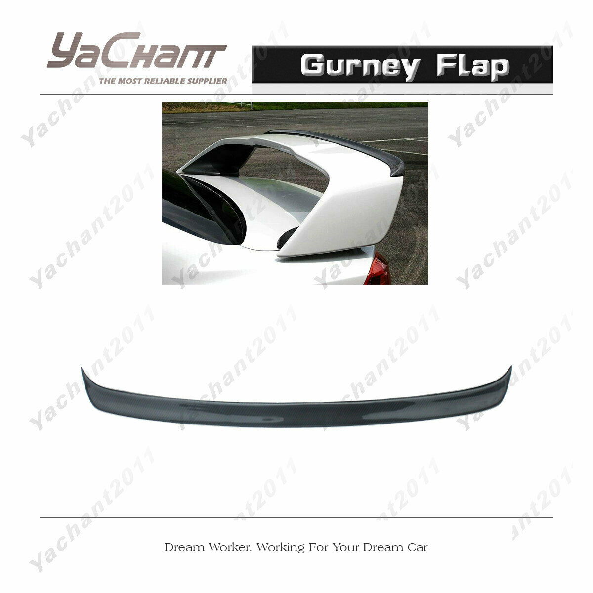 Carbon Wing Kit For 08-17 Mitsubishi Lancer Evo 10 Evo X VOL VTX
