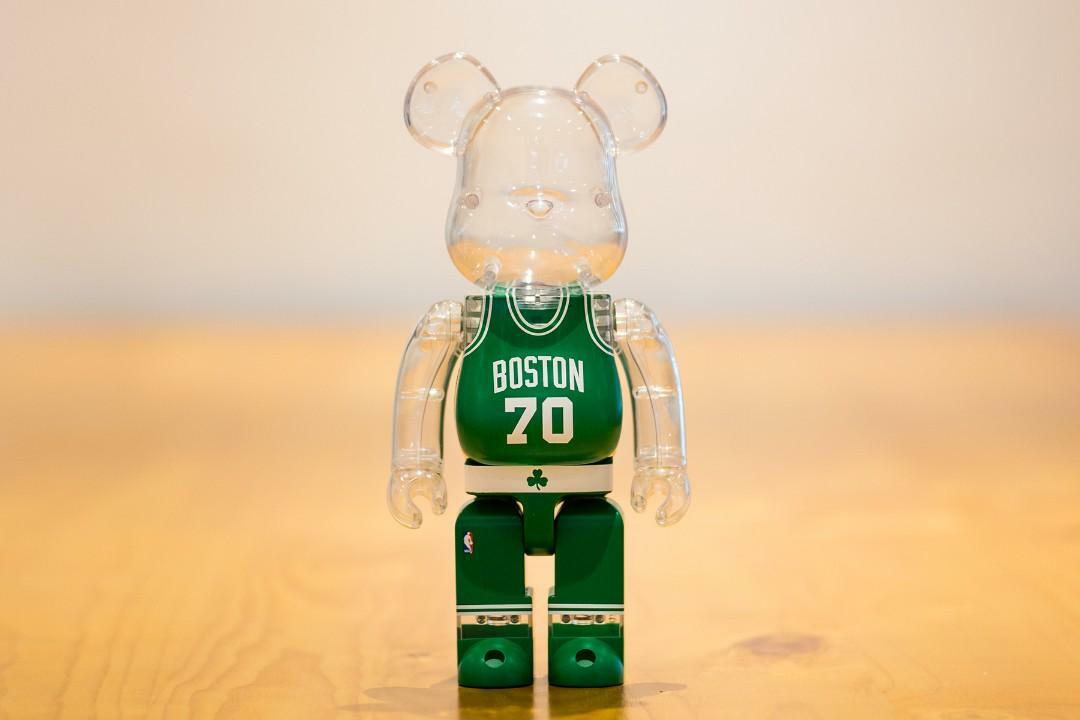 MEDICOM TOY - 【MEDICOMTOY×MILK×NBA】70th Anniversary ボストン セルティックス クリアベアブリック BE@RBRICK 400%フィギュア Bearbrick Medicom 400% NBA Boston Celtics Be@rbrick Milk
