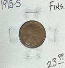 1915-S LINCOLN WHEAT CENT ~ FINE ~NICE COIN~