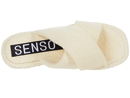 Senso Inka IV Sandal Women's 8 Cream Square Toe Cross Strap Slip-On Slide KHD411 - Picture 9 of 10