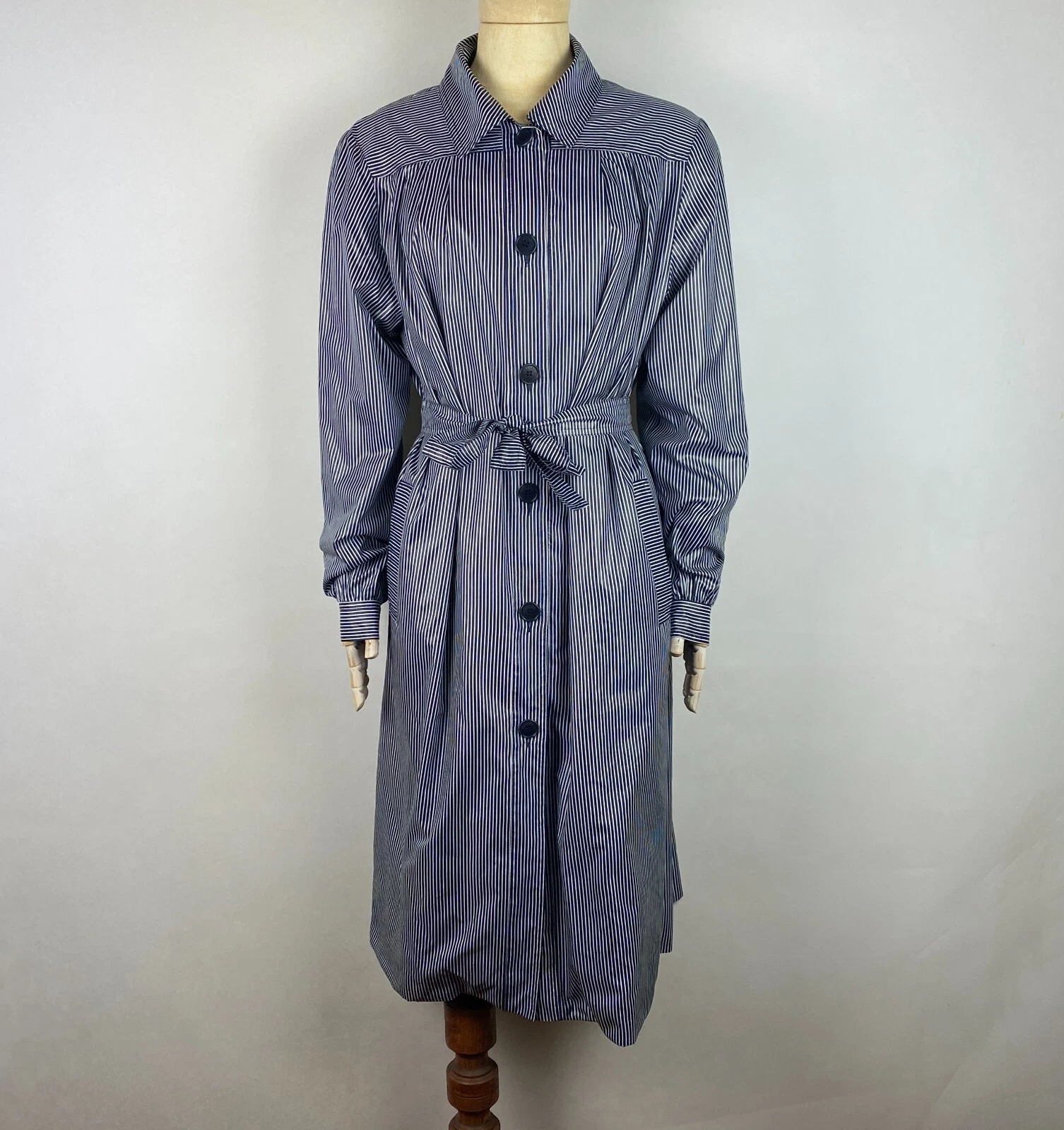 Trench donna vintage Celine Paris nylon a righe