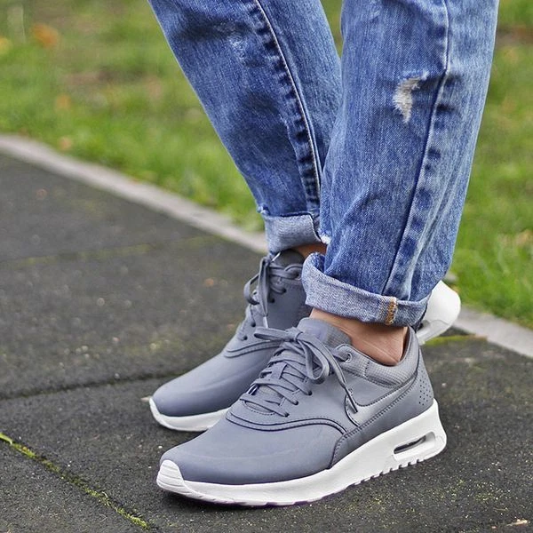 Nike Air Max Thea Premium Sz 8.5 616723-008 Cool Grey/Cl Grey-Silver | eBay