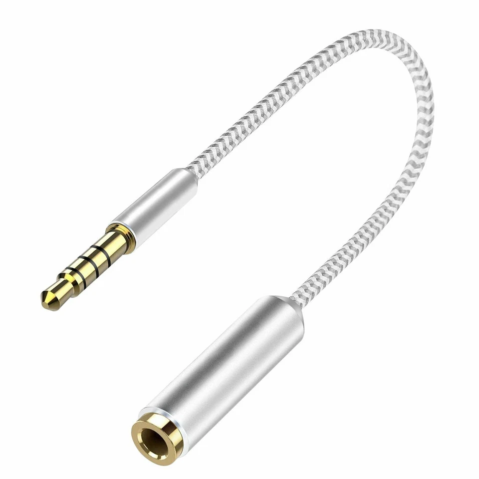 Cellet TRRS 3.5mm Aux Audio Adapter Male to Female Slim Headphone Jack Cable - Image 2 of 4