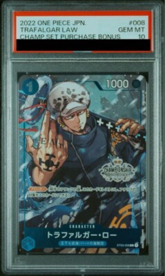 PSA 10 Luffy Law Kid 3 Set Championship Promo 2022 Japanese One