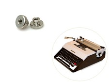 2 Thumb Nuts for Underwood 450 Typewriter Ribbon Spool Screw Holder thumbnail