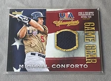 2013 USA Baseball Champions Game Gear Jersey #28 Michael Conforto 