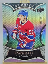 Sean Farrell 2023-24 Black Diamond Exquisite Rookie R-SF /399 RC Montreal