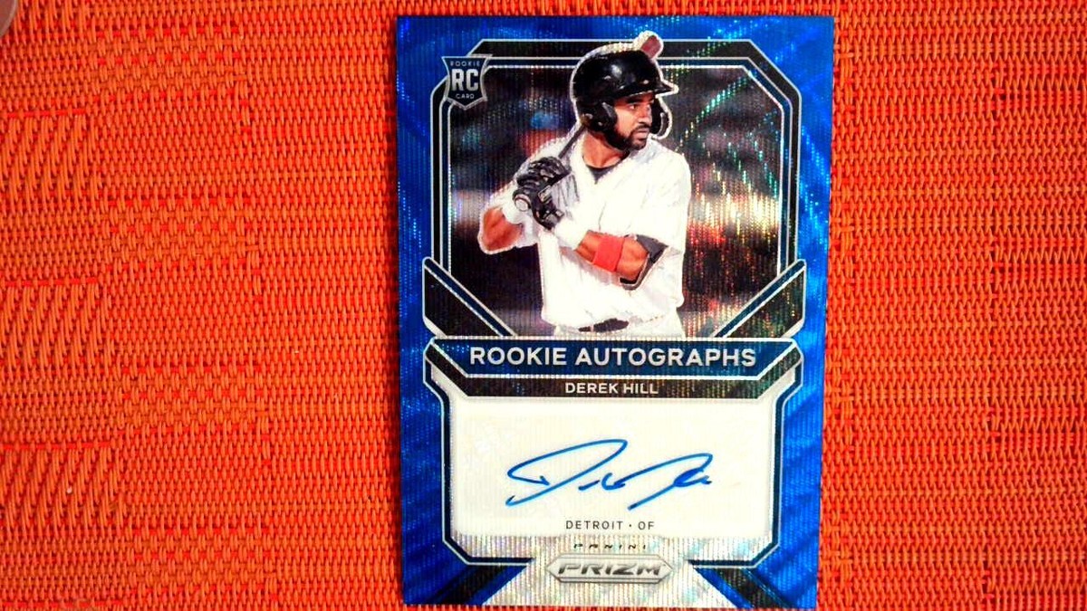 2021 Panini Prizm Rookie Auto Blue Wave 25/50 #RA-DH Derek