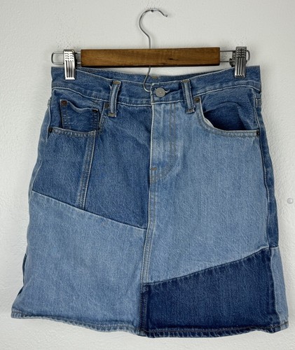 Levi’s Jeansrock blau Patchwork Größe 25