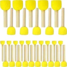 30 Pcs Round Sponges Brush Set Round Sponge Brushes for Painting Paint Spon