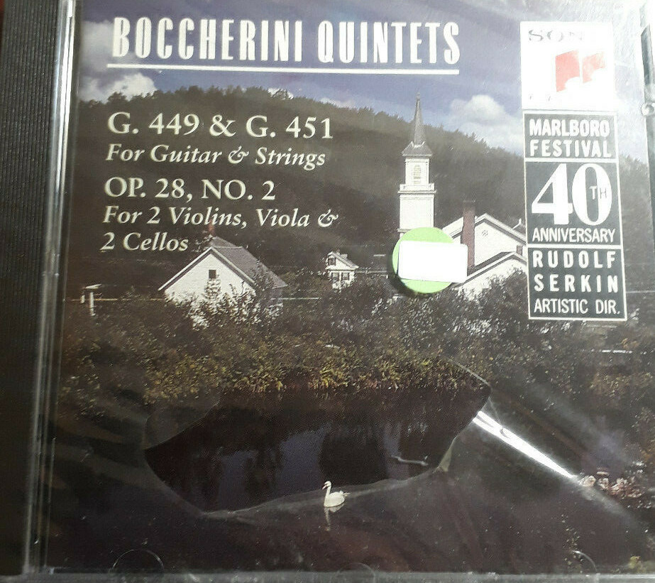 BOCCHERINI QUINTETS- MARLBORO MUSIC FESTIVAL *CD NEW SEALED NUOVO SIGILLATO