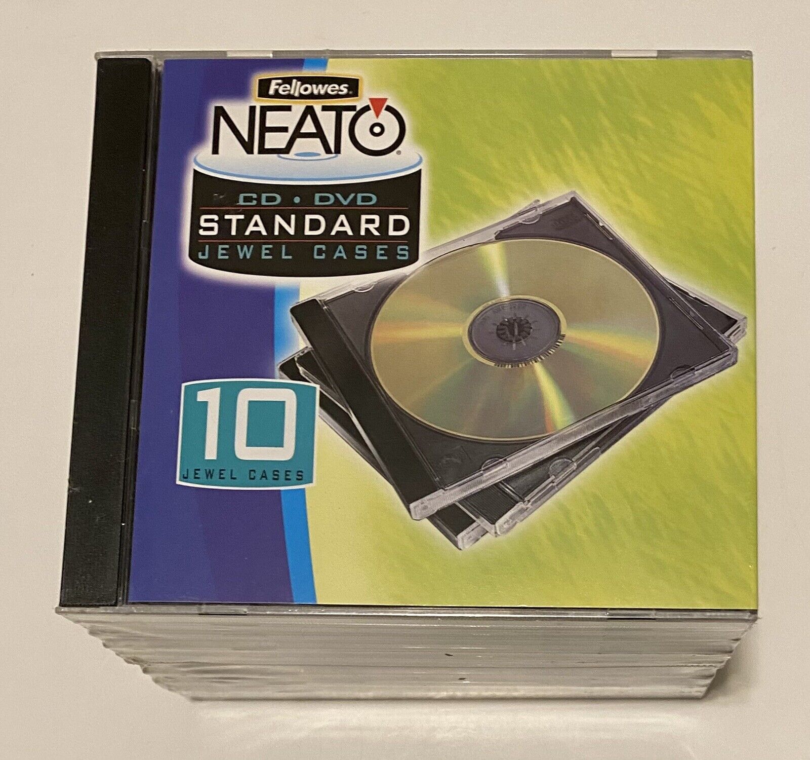 Pack of 10 Standard Jewel Cases Fellowes Max 62% OFF Neato for DVD Topics on TV CD Brand