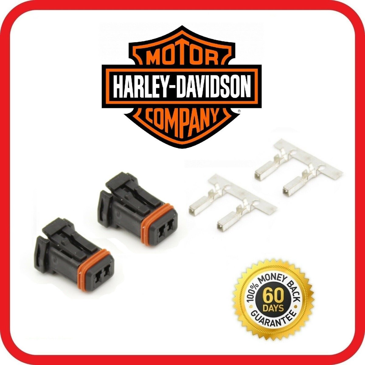 For Harley 72906-11 JAE 2 Wire Male Connector Plug for Handlebar