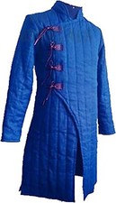 Full Sleeve Medieval Gambeson Thick Padded Coat Viking Costume Aketon Jacket SCA