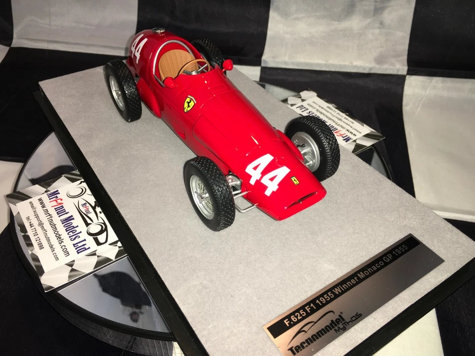1:18 Tecnomodels TEC18126B Maurice Trintignant Ferrari 625 F1 Monaco Vince 1955 - Immagine 3 di 4