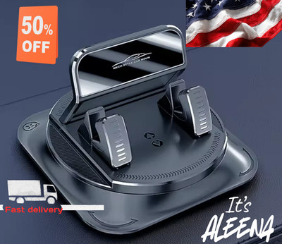 Car Mount Holder 360 Degree Swivel Dashboard Sticky Mat Phone Support Bracket