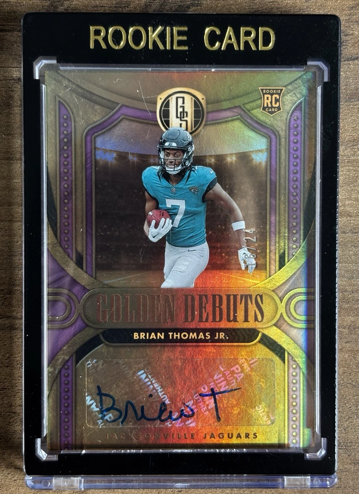 Brian Thomas Panini Gold Standard Golden Debuts Autographs #GDBTJ White Gold