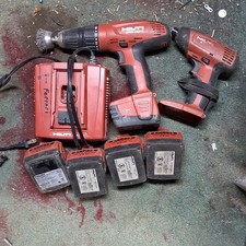 Hilti SFH 144-A Drill/Driver + SI 144-A Impact Set, Charger, 4x 14.4V Li-Ion