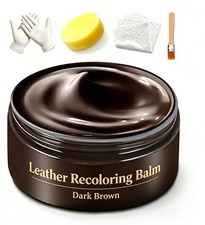 UP22YOU Leather Recoloring Balm Dark Brown, Leather  Vinyl Color Restorer Co...