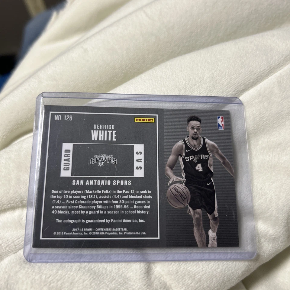 DERRICK WHITE 2017-18 Panini Contenders The Finals Ticket 10/25 1/1 Celtics Spur - Image 2 of 2