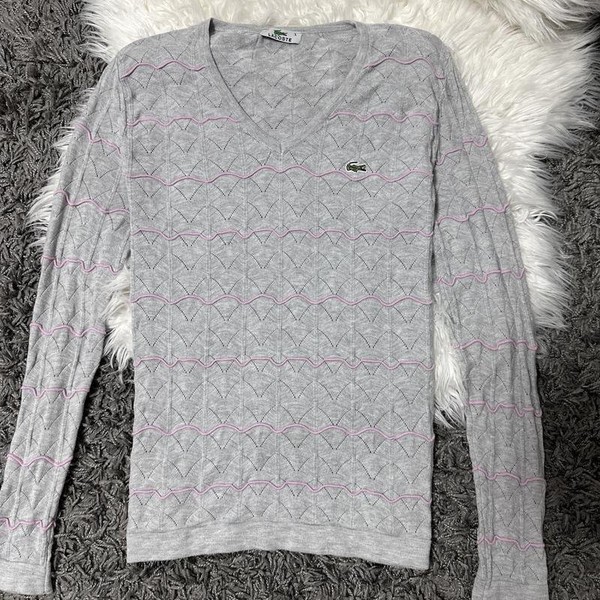 Women Lacoste Sweater Grey M