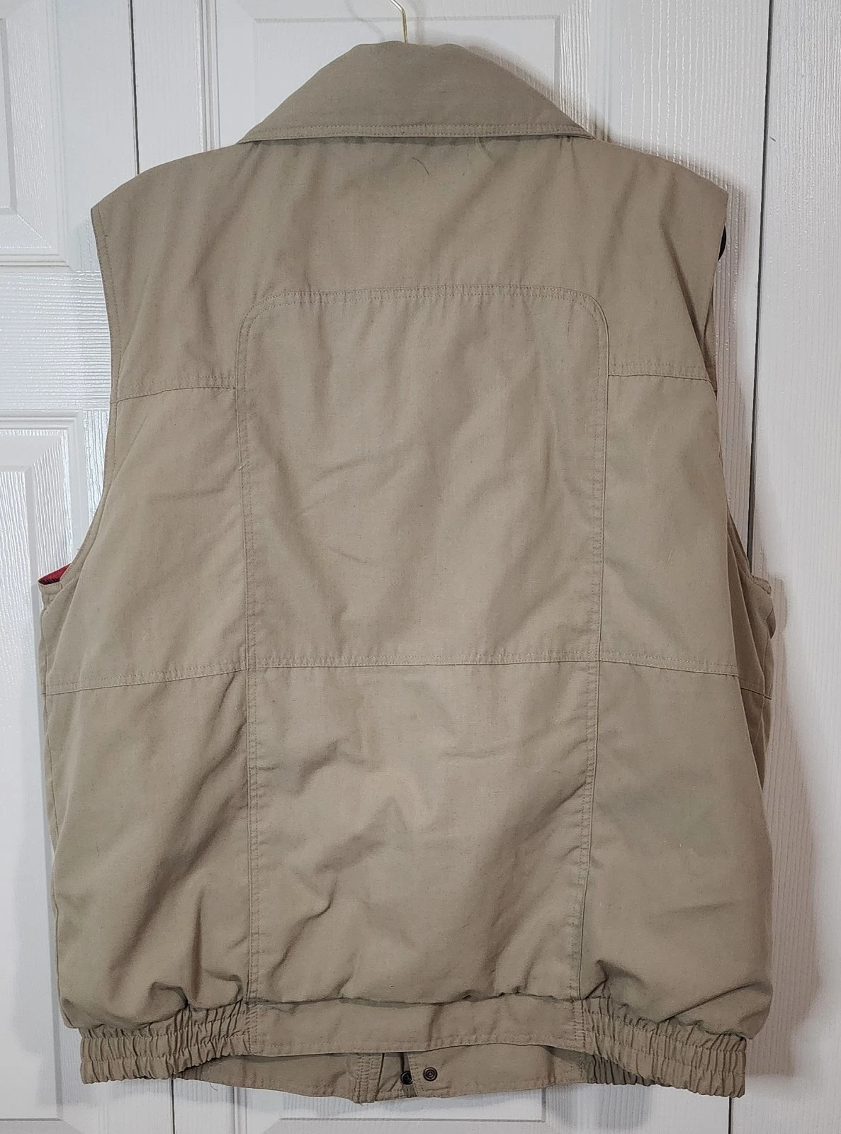 Giubbotto Hugo Valentino uomo medio kaki cappuccio nascosto tasca zip snap foderato flanella