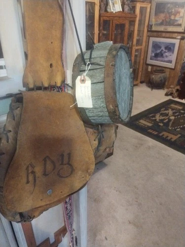 Old Civil War Canteen Wood1859