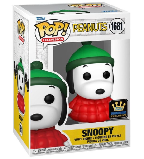 Peanuts - Snoopy in Puffer Jacket (Exclusive) #1681 - Funko Pop! Vinyl