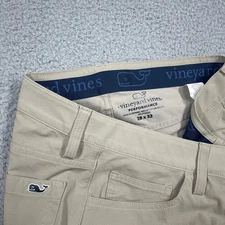 Vineyard Vines Pants Men's 28x32 Beige Performance 5-Pocket Stretch Travel Golf