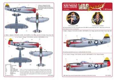 Bausätze - World KW148059 1:48 Republic P-47D Thunderbolt 368th FG 395th Fighter Squad