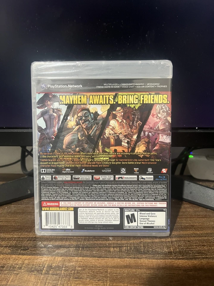 Borderlands 2: Game of the Year Edition (Sony PlayStation 3) – Brand New Sealed - Image 4 of 4