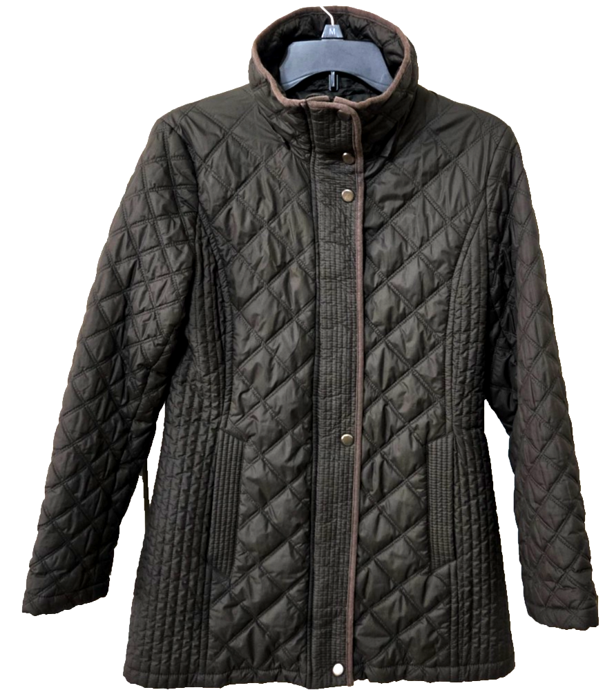 Marc New York Andrew Marc Quilted Puffer Coat Women's S Dark Olive