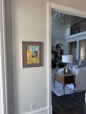 Mid- 20th Century European Street - Framed Original artist Signed -IRA Day