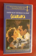 Casablanca VHS Humphrey Bogart Ingrid Bergman Video TESTED
