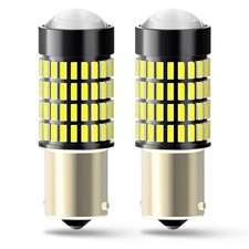Pair 6000k White 1156 Ba15s P21w 102smd Led Reverse Light Bulbs 1141 1073 12v A Pair 6000k White 1156 Ba15s P21w 102smd Led Reverse Light Bulbs 1141 1073 12v A