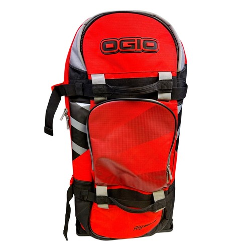 OGIO Rig 9800 Wheeled Rolling Sled Gear Bag Suitcase Luggage-Red/Black/Gray-Nice