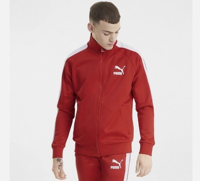 Puma Iconic T7 Track Jacket High risk Red High Risk Rouge Size XL NWT