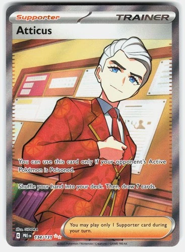 Atticus Holo Ultra Rare SV: Prismatic Evolutions 134/131 NM