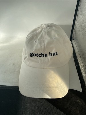 Gotcha Hat - The Classics Ball Cap - White - Adjustable One Size