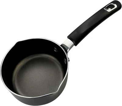 LENAK Non Stick Milk Pan with Soft Touch Handle Saucepan with Double Pouring Spouts