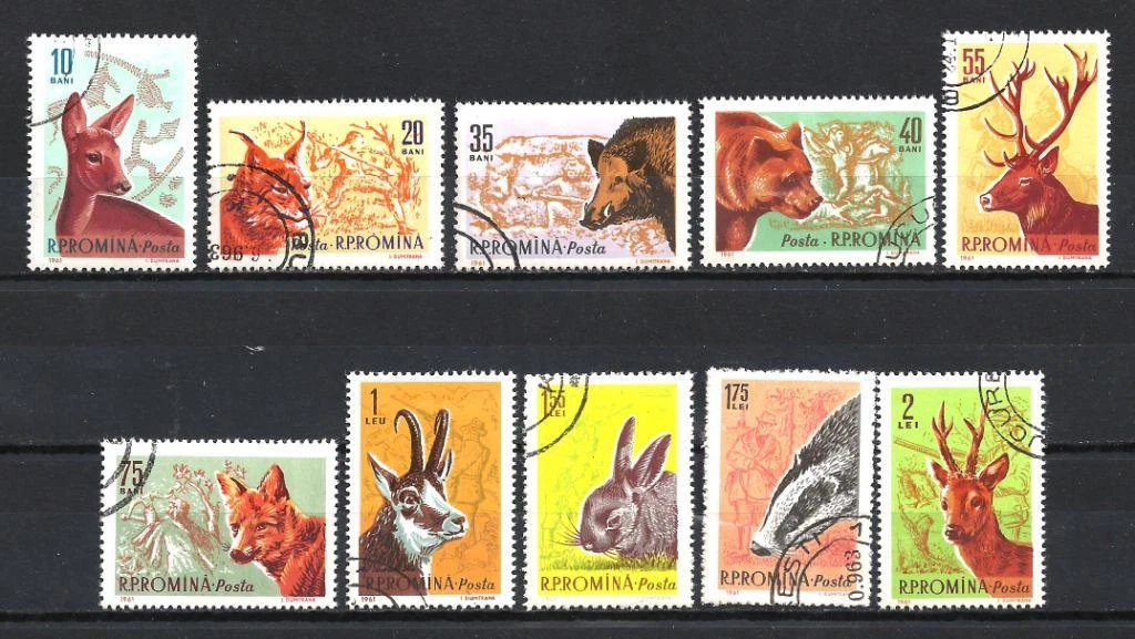 Timbres thème animaux sauvages - Collection