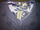Women's Vanity Fair Blue Short Sleeve Pajama Set Sleepwear Size 18 NWT — photo 3